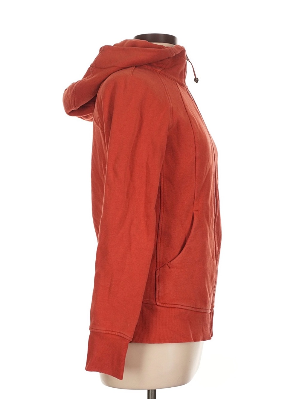 Lululemon Scuba Full-Zip Hoodie Red Rock Size 10 Cotton Fleece - Picture 7 of 10